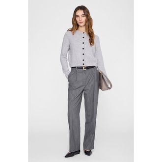 Anine Bing Joye Cardigan in Light Heather Grey at Nordstrom, Size X-Small