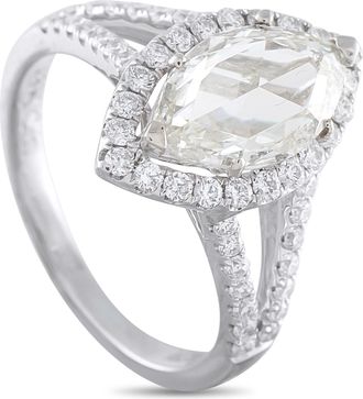Luxury Bazaar 18K White Gold 2.13ct Diamond Ring MF11-050626