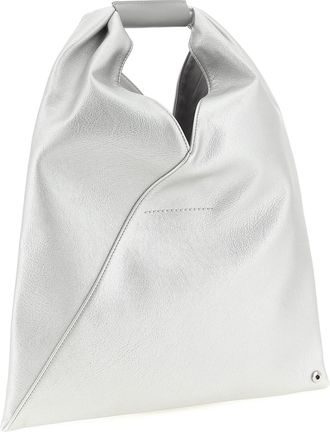 Maison Margiela Japanese Small Synthetic Top Handle Bag - Silver