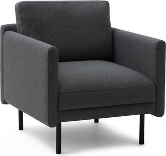 NORMANN COPENHAGEN Rar Sessel, schwarz / Re-Born dark grey
