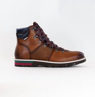 Pikolinos Mens Pirineos Leather Shoes In Brandy