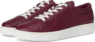 Ecco Soft 60 Sneaker Womens Dress Flat Shoes Dark Ruby : EU 42 (US Womens 11-11.5) M, Leather