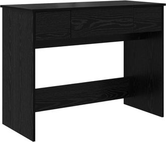 vidaXL Vidaxl - Dressing Table Black oak 100 x 45 x 76 cm Engineered Wood