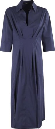 Seventy Chemisier in cotone elasticizzato - Blu