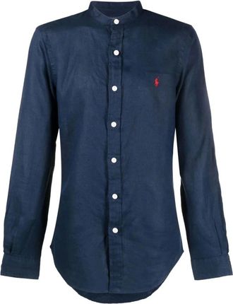Polo Ralph Lauren Heren, Overhemden, Blauw, Maat: XL Linnen