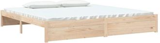 vidaXL Estructura De Cama Sin Colch&oacute;n Madera Maciza 200x200 Cm Vidaxl