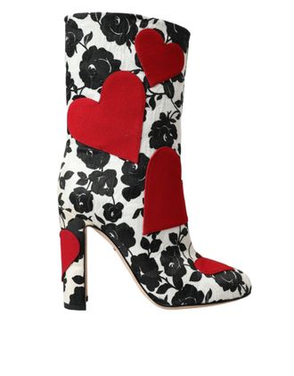 Dolce & Gabbana Bloemenhart Botas Model La10929