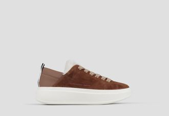 Alexander Smith Wembley Woman in brown suede with white eco-fur lining