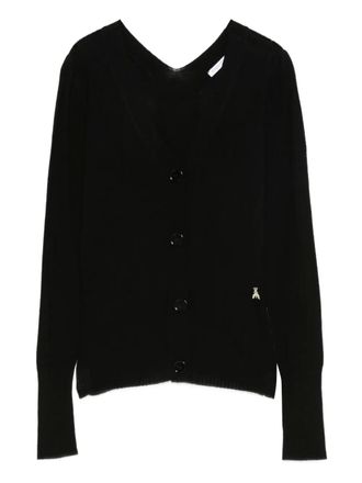 Patrizia Pepe insect-embellished button cardigan - women - Wool - II - Black