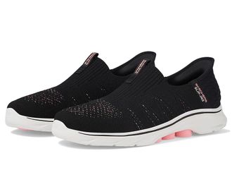 Skechers Go Walk 7 City Lights Hands Free Slip-Ins Womens Shoes Black/Multi : 10.5 B - Medium, Synthetic