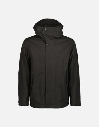 Stone Island Mens Weatherproof Cotton Canvas Ghost Parka - Black - Size: 38/Regular