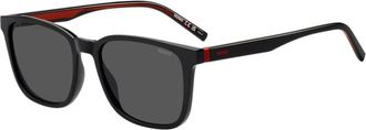HUGO BOSS HG 1356/S 807(Ir) Zonnebril - Heren - Zonnebrillen - Zwart - 55 MM - Accessoires