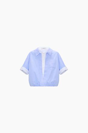 Dorothee Schumacher Womens Powerful Ease Shirt In Oxford Blue