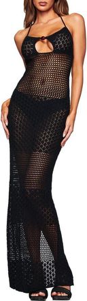 I.AM.GIA Marcy Crochet Maxi Dress in Black at Nordstrom, Size Xx-Small