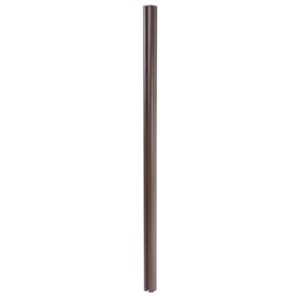 Hhg Hhg - Nunca Usado] Poste Aluminio Sarthe Valla Wpc, Poste Columna, Sistema Plug-in 1.86m, Marr&oacute;n