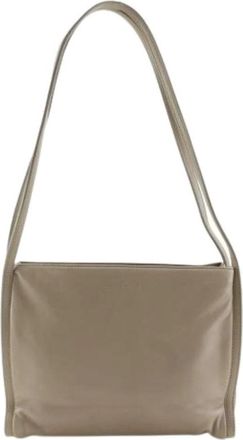 Loewe Pre-owned Shoulder Bag - Dames - Vintage Schoudertas - Beige - ONE Size - Leer - Vintage
