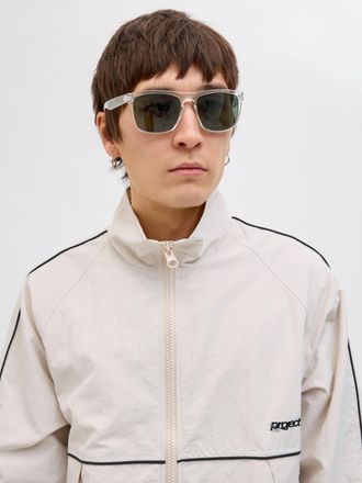 Jack & Jones Sonnenbrille JACK & JONES JACRYDER SUNGLASSES NOOS, Herren, blanc de blanc detail:j7712, 00, unifarben, Sonnenbrillen Sonnenbrille