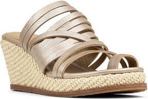 Donald J Pliner Espadrille Wedge Sandal in Platinum at Nordstrom Rack, Size 9.5