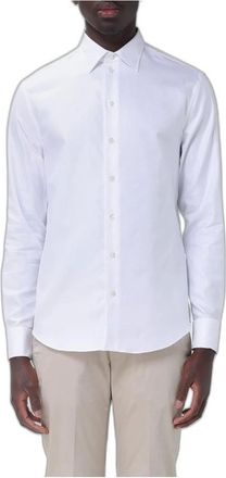 Emporio Armani Camicia Classica in Popeline - - Shirts - Uomo - Bianco - L