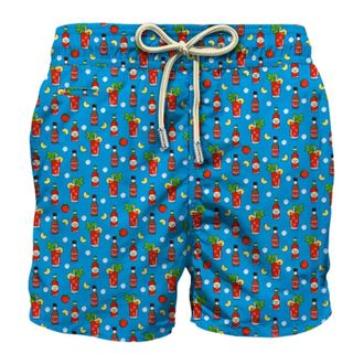 MC2 Saint Barth Beachwear, male, Blue, Size: L Lighting Micro Fantasy Ultralight Swimsuit