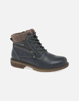 Lunar Womens Benson III Womens Ankle Boots - Navy - Size: 6