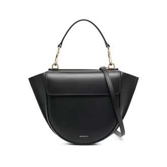 Wandler Foldover Calf Leather Handbag - female - Wandler - Handbags - Black - ONE SIZE - Bags