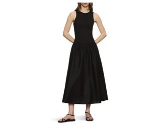 Sanctuary Take Me Away Midi Dress Womens Dress Black : LG (US 10-12), Cotton