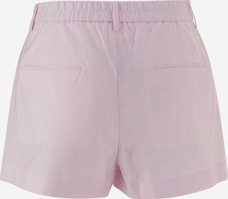 ARMARIUM Womens Cotton Shorts With Belt Loops Pink