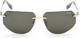 BMW 59mm Sunglasses in Gold /Green at Nordstrom Rack