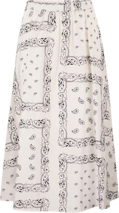 Max Mara Weekend Maxmara Wkdcaravan Midi Skirt In Cotton Poplin