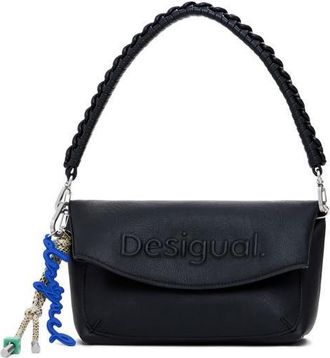 Desigual Medium Faux Leather Shoulder Bag in Black at Nordstrom