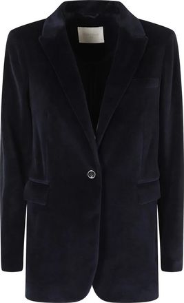 Circolo 1901 Fluwelen Jas - Dames - Blazers - Blauw - XS - Leer - Jassen