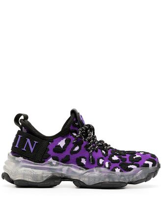 Philipp Plein Sneakers Runner leopardate - Viola