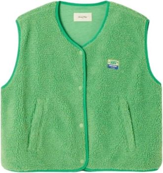 American Vintage Bodywarmers - Dames - Bodywarmers - Groen - Xs/S - Polyester - Jassen