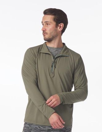 Glyder Tahoe 1/4 Zip in Moss at Nordstrom, Size Xx-Large