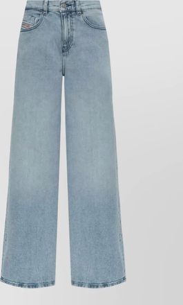 Diesel wide leg trousers belt loops five pockets