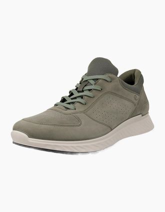 Ecco Mens ECCO Mens Exostride Low Yak Leather Trainers - Shadow White - Tan - Size: 10.5/11