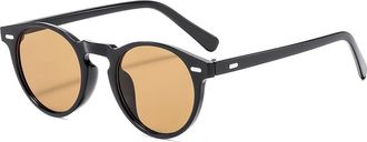 Generic Trendy Outdoor Men Sunglasses Commuter Vacation Women Sports Sun Glasses(Brown)