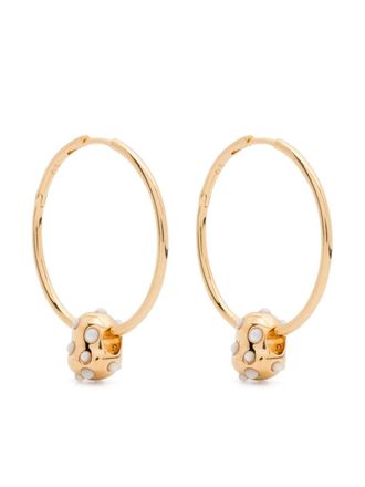 Missoma Abacus Nugget hoops - Gold