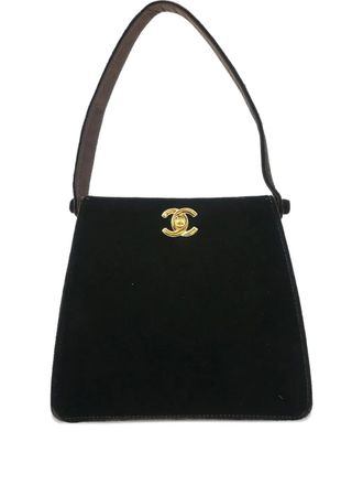 Chanel 1997-1999 velvet tote bag - women - Velvet - One Size - Brown