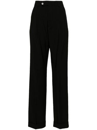 Sportmax Pantaloni sartoriali con vita media - Nero