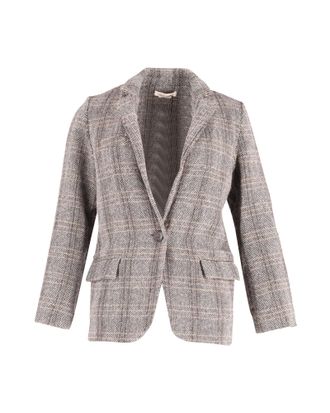 Isabel Marant Isabel Marant Etoile Charly Herringbone Blazer in Multicolor Wool