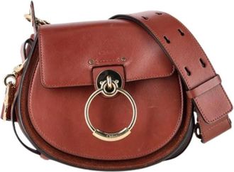 Chlo&eacute; Pre-owned Cross Body Bags, female, Brown, Size: ONE SIZE Pre-owned Small Tess Shoulder Bag