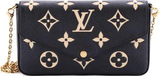 Louis Vuitton Felicie Pochette crossbodytas met monogramprint - Zwart