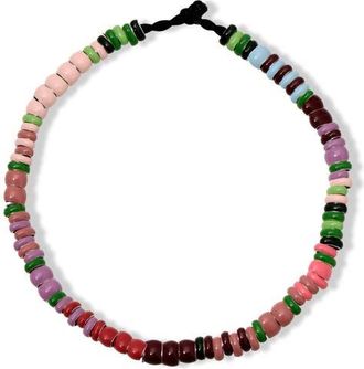 Adina Reyter Bouquet Mini Beaded Bracelet in Purple Multi at Nordstrom, Size 7