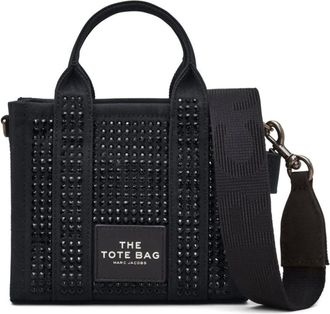 Marc Jacobs Black The Crystal Canvas Crossbody Tote bag