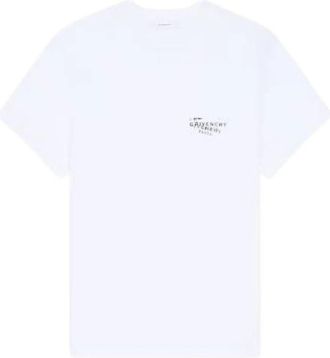 Givenchy T-shirt van katoen met Stamp-print - Dames - T-shirts - Wit - S - Katoen - Tops
