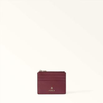 Furla Camelia Porta Carte Di Credito S Red Apple Rosso Pelle Stampata Donna