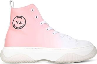 N°21 Sneakers con applicazione logo - Rosa
