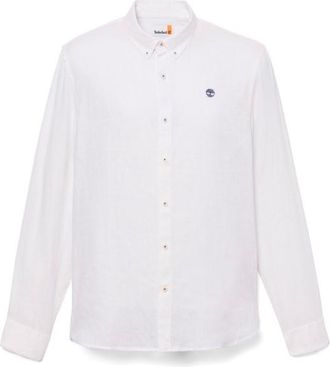 Timberland Mill Brook Linen Shirt Hemd f&uuml;r Herren | wei&szlig;